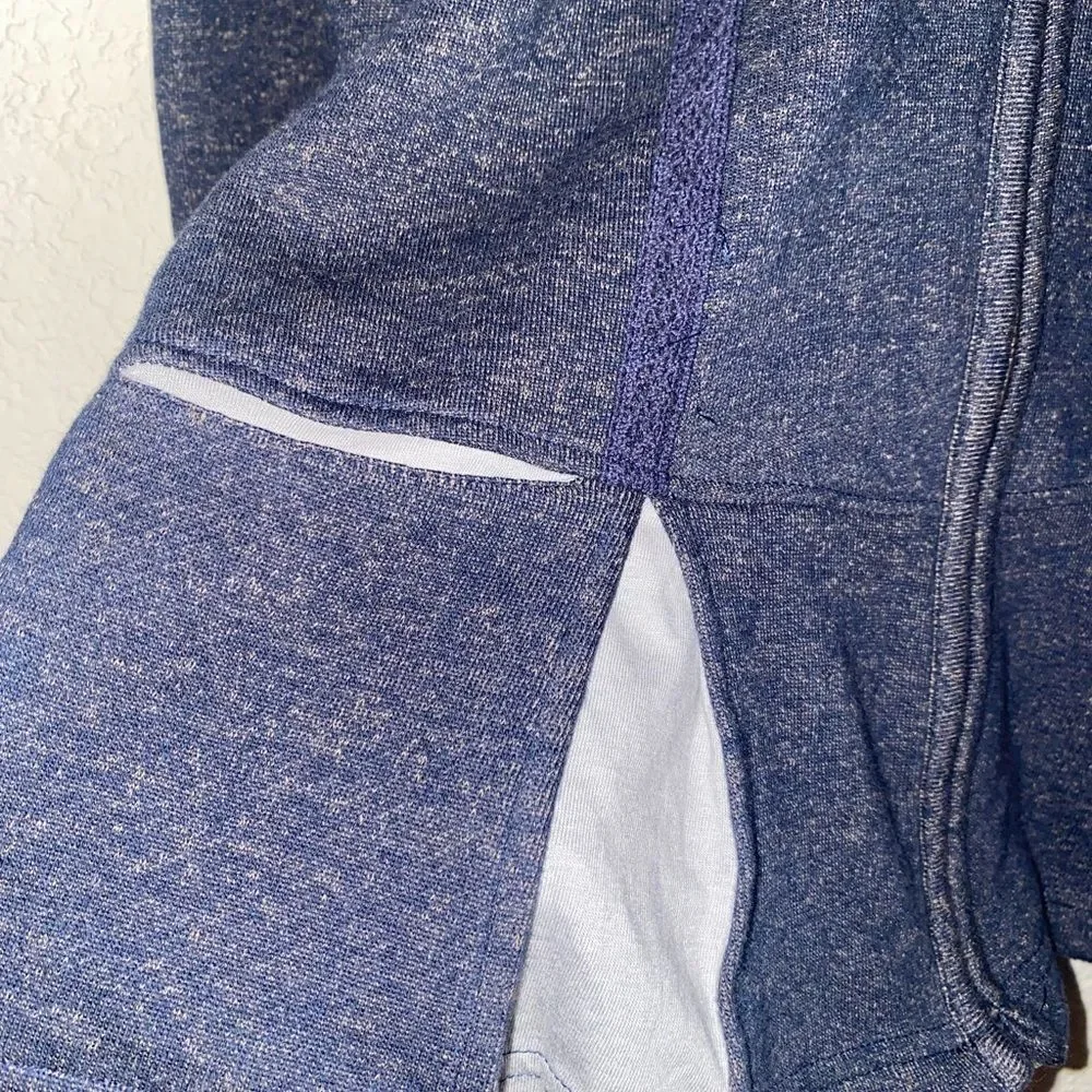 North river hoodie sweater boho hippie flare triangle peasant prairie m zip Gorp